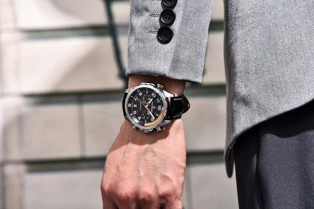 PAGANI DESIGN Leather Chronograph
