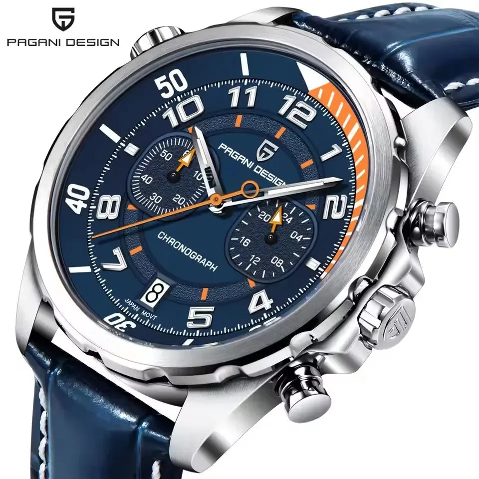 PAGANI DESIGN Leather Chronograph
