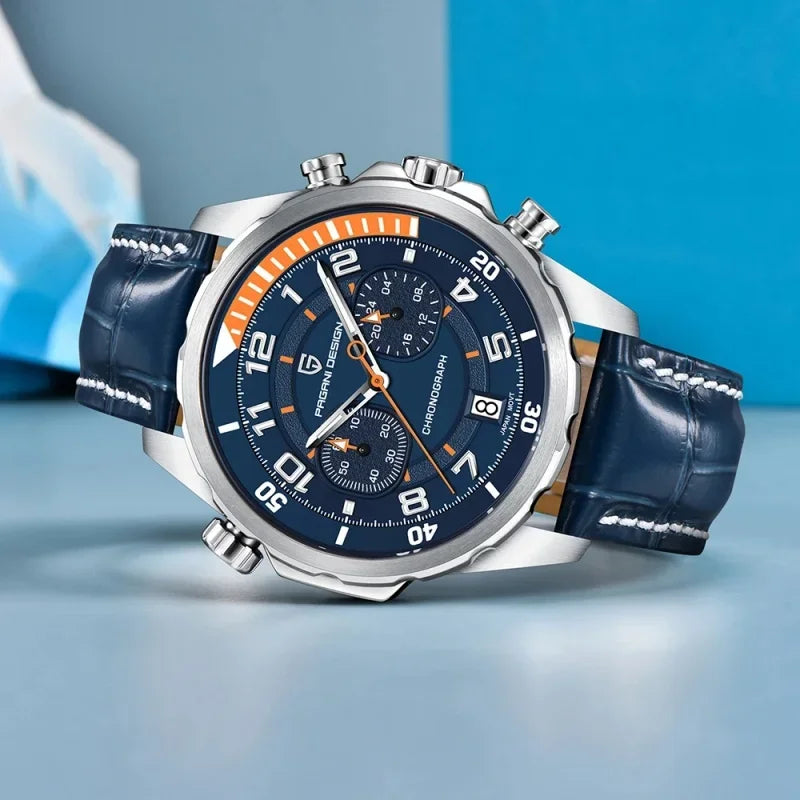 PAGANI DESIGN Leather Chronograph