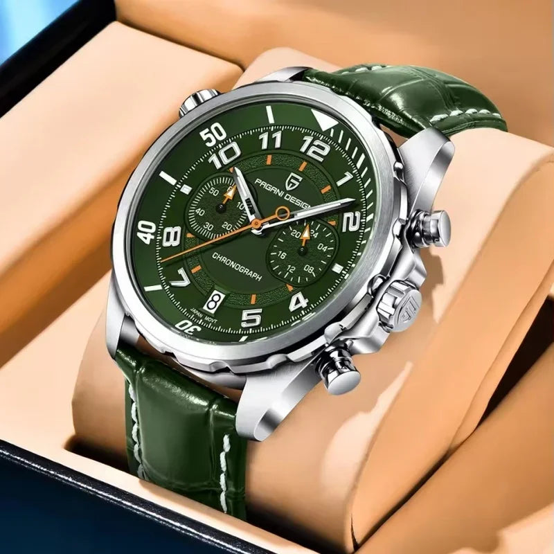PAGANI DESIGN Leather Chronograph