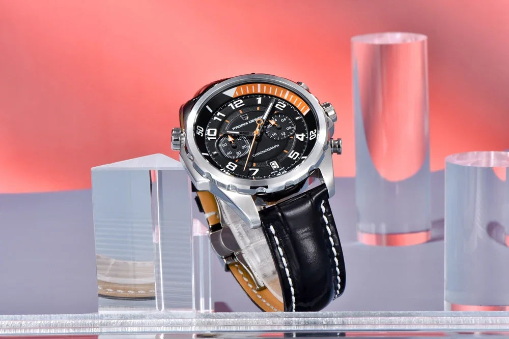 PAGANI DESIGN Leather Chronograph