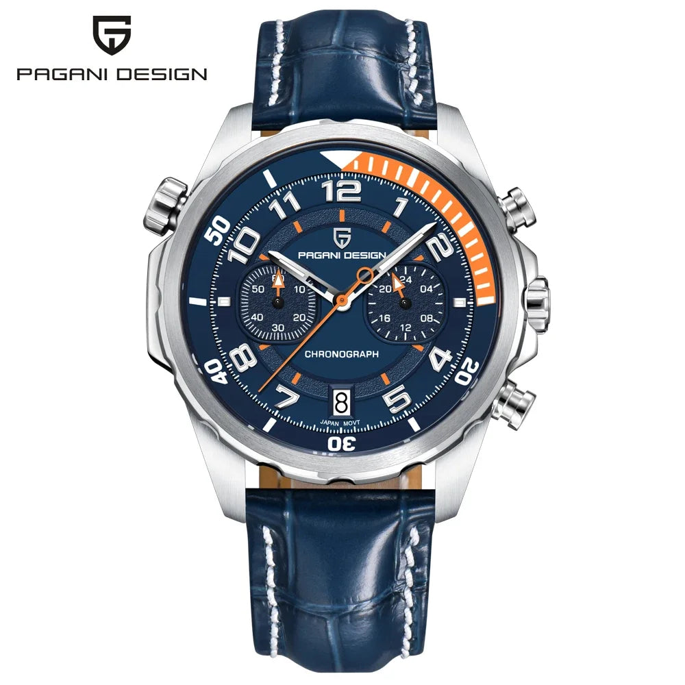 PAGANI DESIGN Leather Chronograph