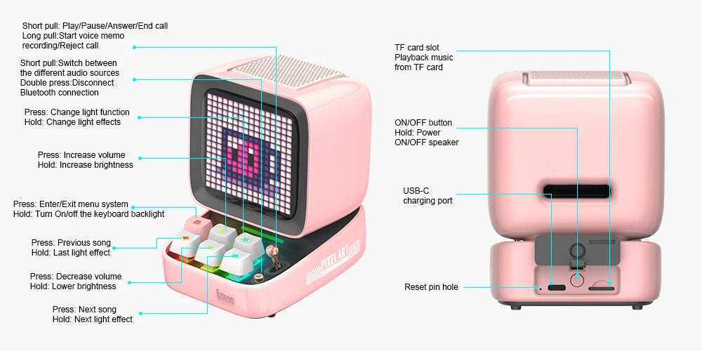 Divoom Ditoo-Pro Pixel Art Speaker