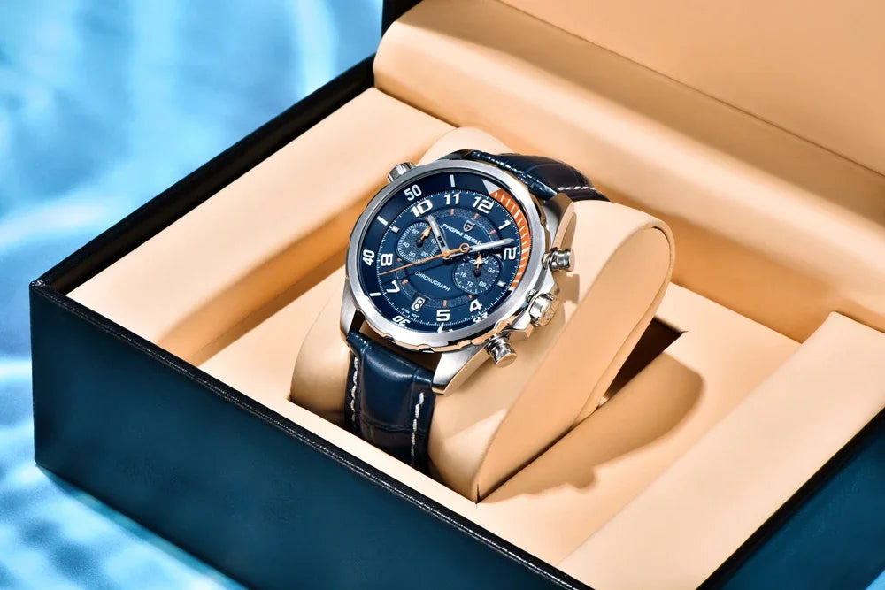 PAGANI DESIGN Leather Chronograph