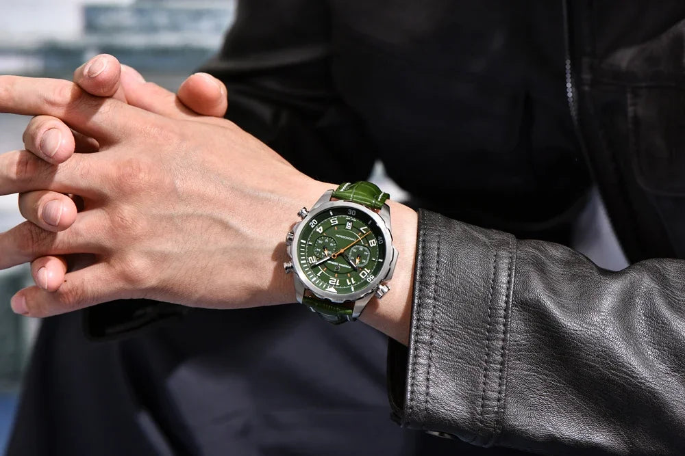 PAGANI DESIGN Leather Chronograph