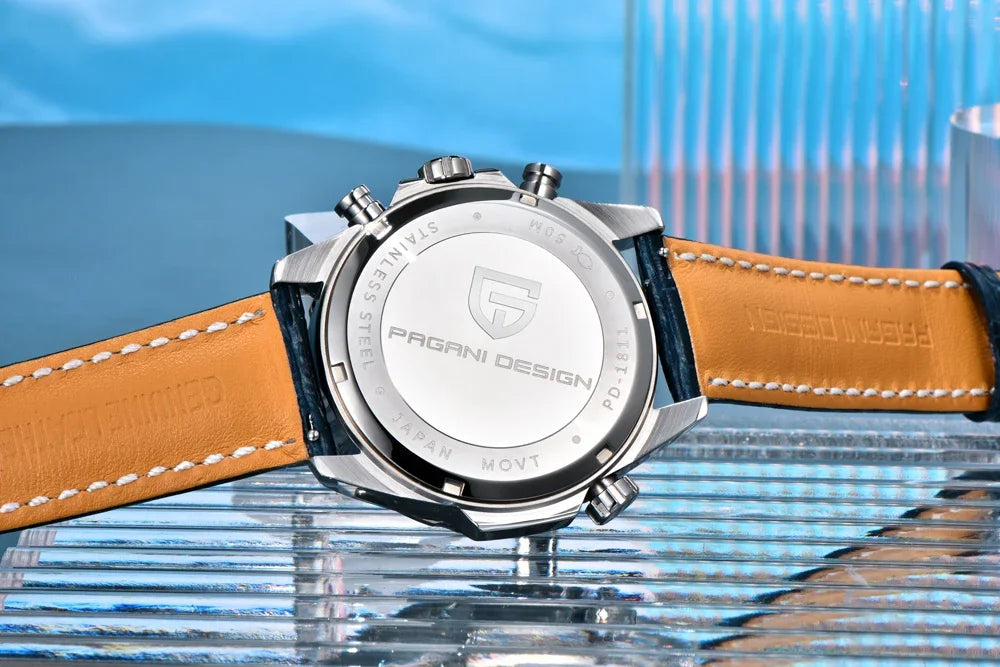 PAGANI DESIGN Leather Chronograph