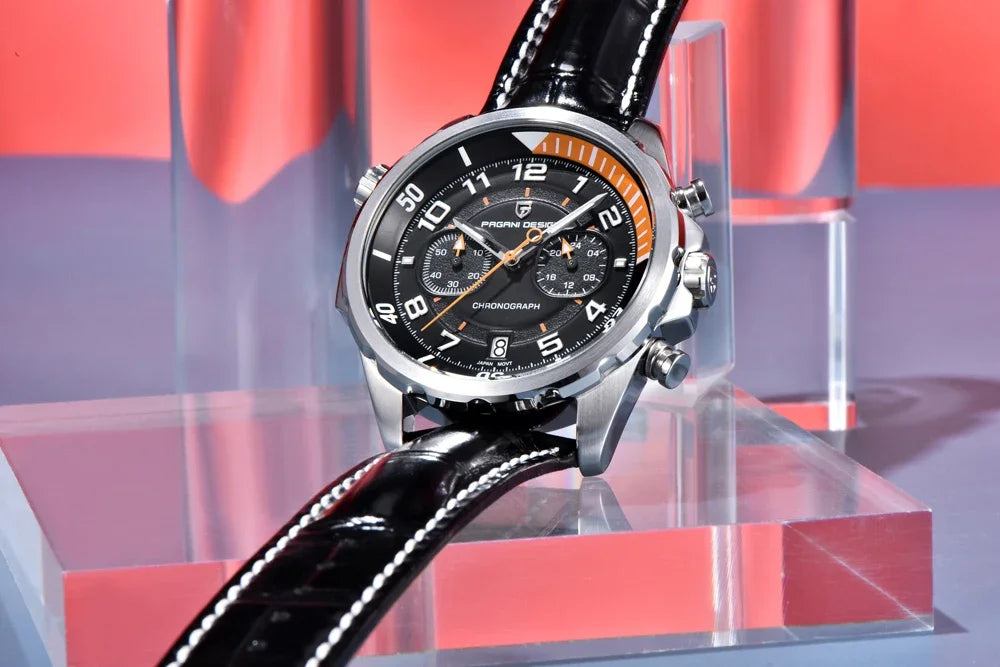 PAGANI DESIGN Leather Chronograph
