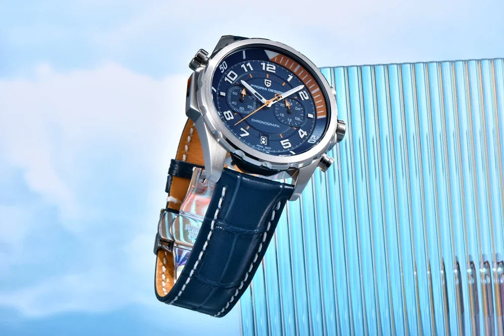 PAGANI DESIGN Leather Chronograph