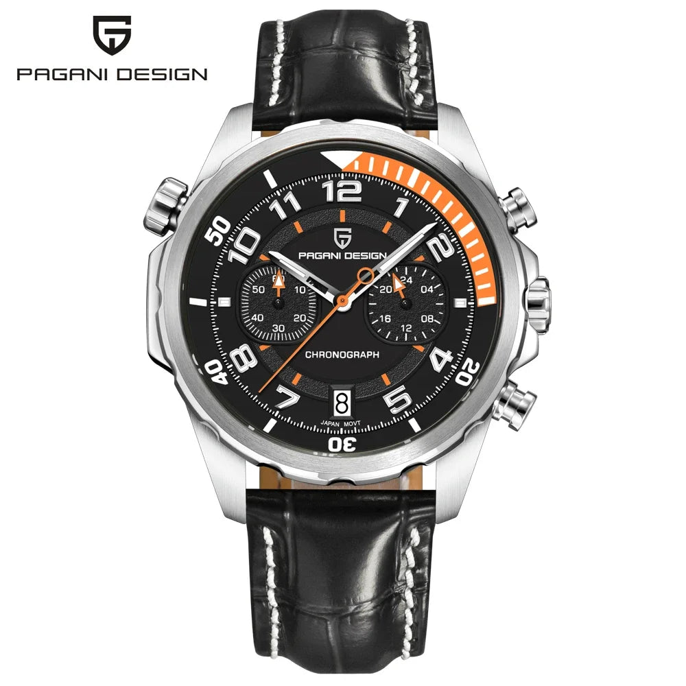 PAGANI DESIGN Leather Chronograph