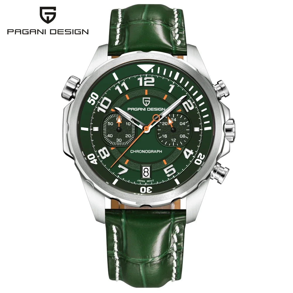 PAGANI DESIGN Leather Chronograph