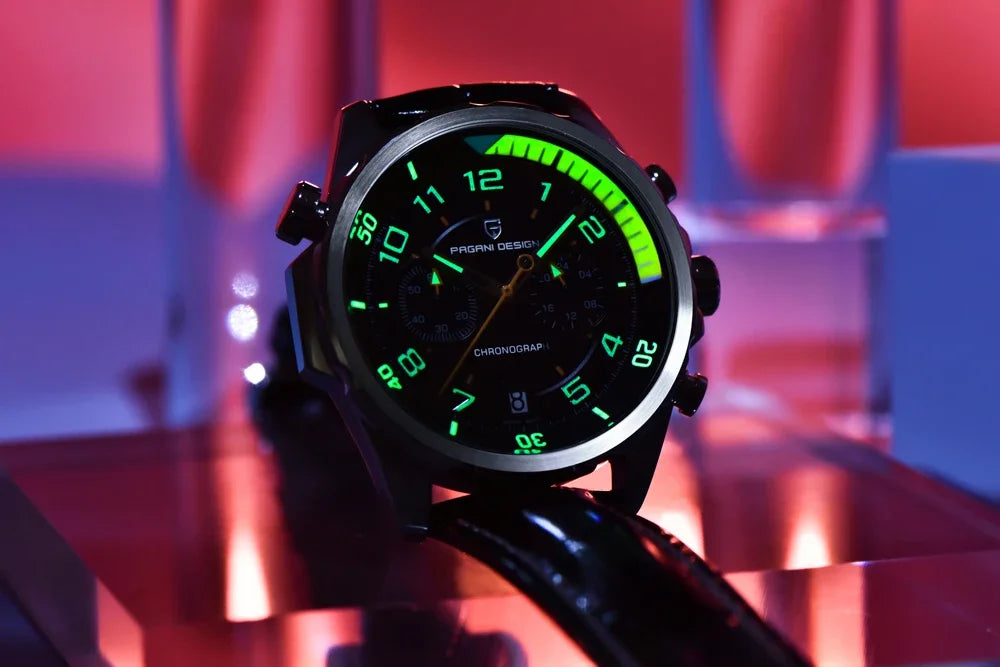 PAGANI DESIGN Leather Chronograph